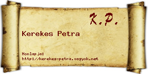 Kerekes Petra névjegykártya